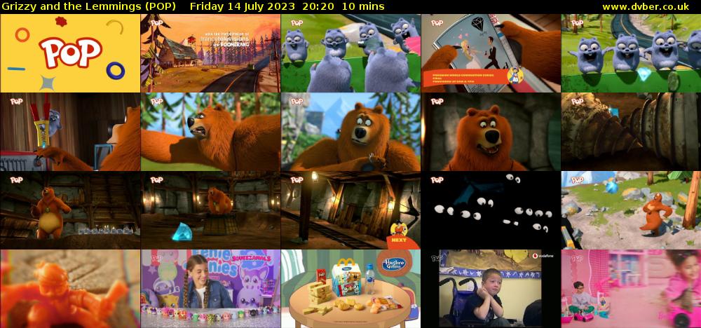 Grizzy and the Lemmings (POP) Friday 14 July 2023 20:20 - 20:30