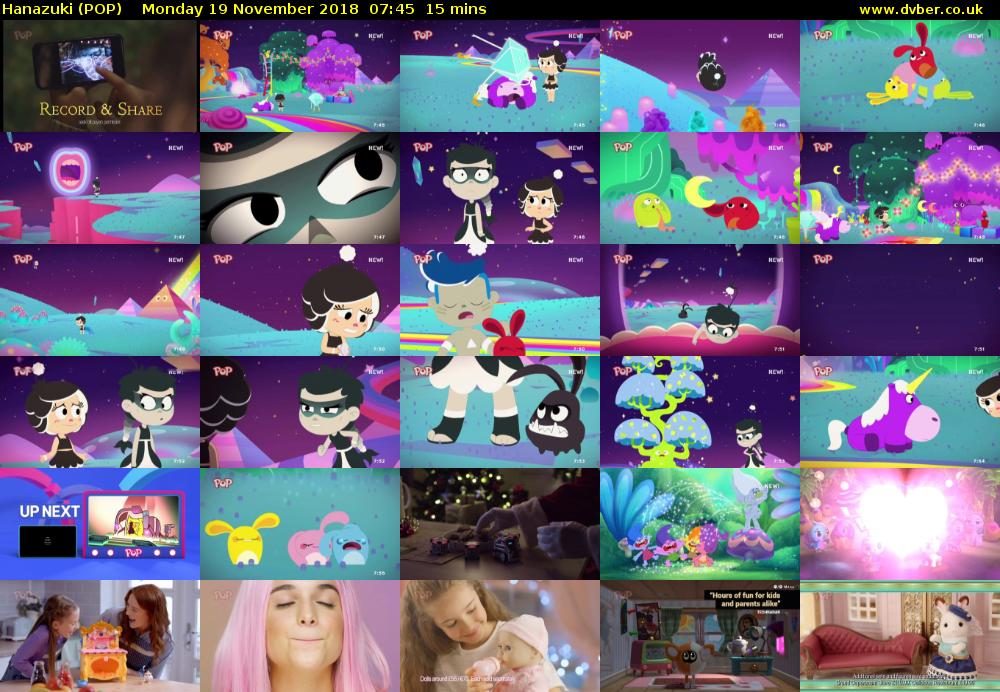 Hanazuki (POP) Monday 19 November 2018 07:45 - 08:00