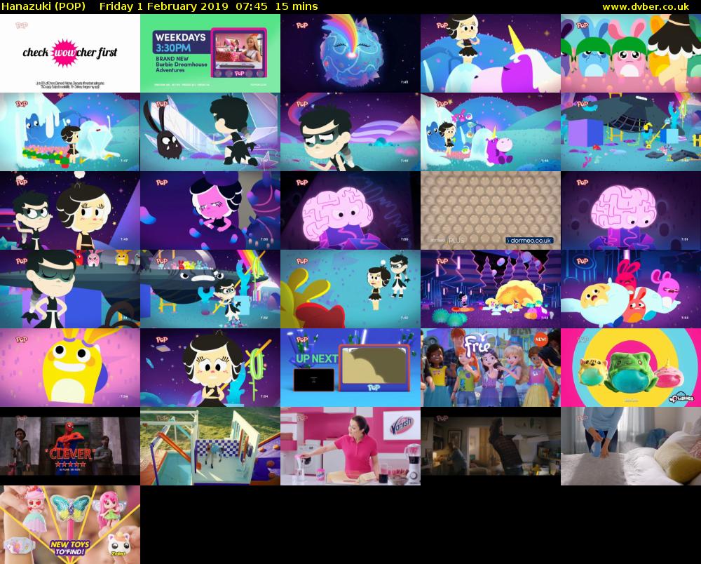 Hanazuki (POP) Friday 1 February 2019 07:45 - 08:00