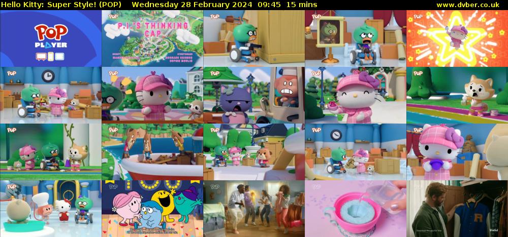Hello Kitty: Super Style! (POP) Wednesday 28 February 2024 09:45 - 10:00