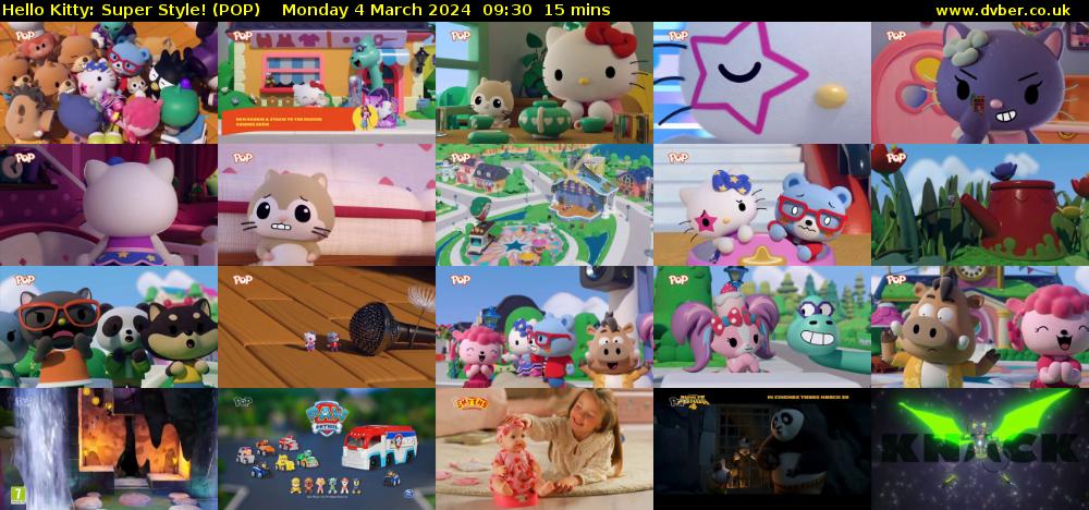 Hello Kitty: Super Style! (POP) Monday 4 March 2024 09:30 - 09:45