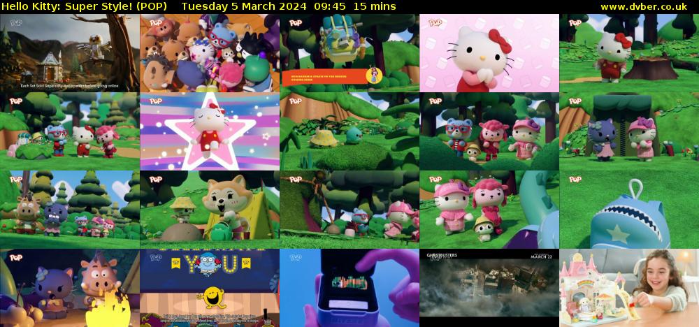 Hello Kitty: Super Style! (POP) Tuesday 5 March 2024 09:45 - 10:00