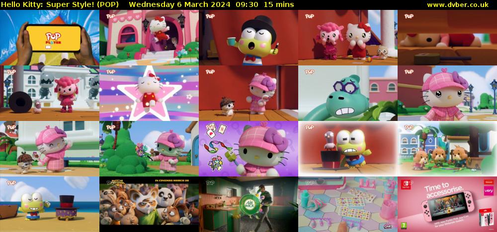 Hello Kitty: Super Style! (POP) Wednesday 6 March 2024 09:30 - 09:45