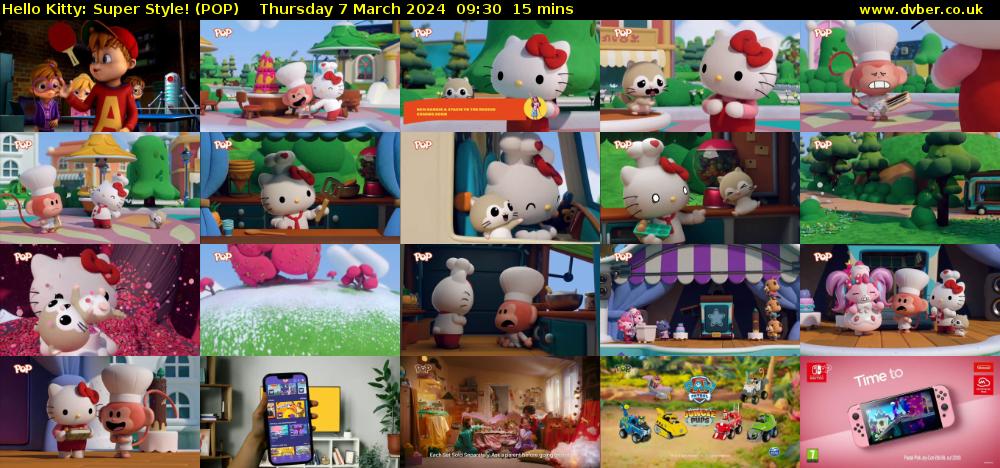 Hello Kitty: Super Style! (POP) Thursday 7 March 2024 09:30 - 09:45