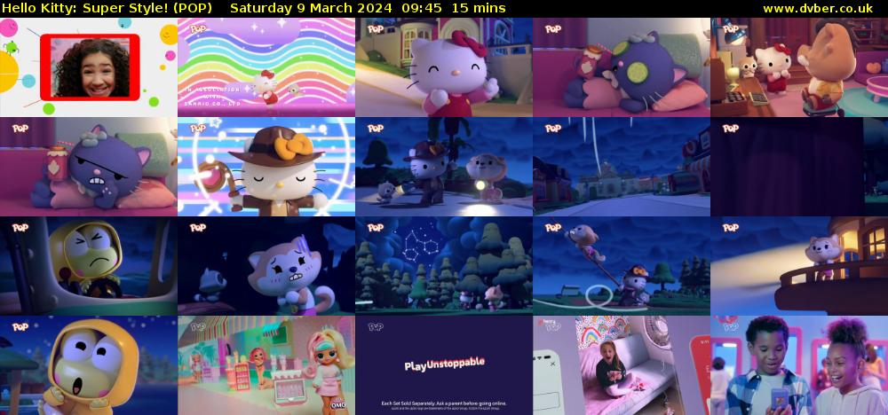 Hello Kitty: Super Style! (POP) Saturday 9 March 2024 09:45 - 10:00
