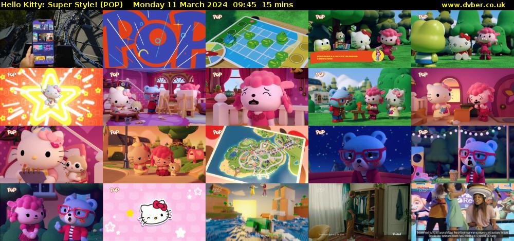 Hello Kitty: Super Style! (POP) Monday 11 March 2024 09:45 - 10:00