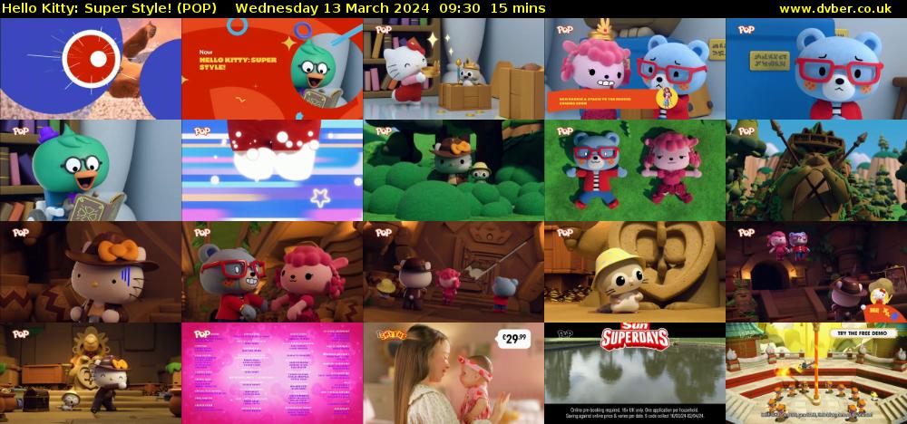 Hello Kitty: Super Style! (POP) Wednesday 13 March 2024 09:30 - 09:45