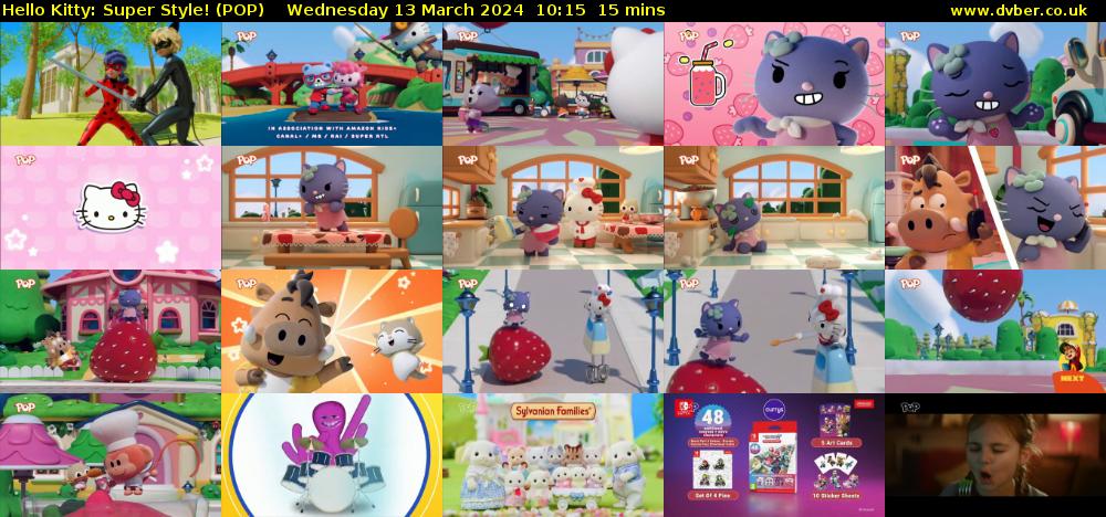 Hello Kitty: Super Style! (POP) Wednesday 13 March 2024 10:15 - 10:30