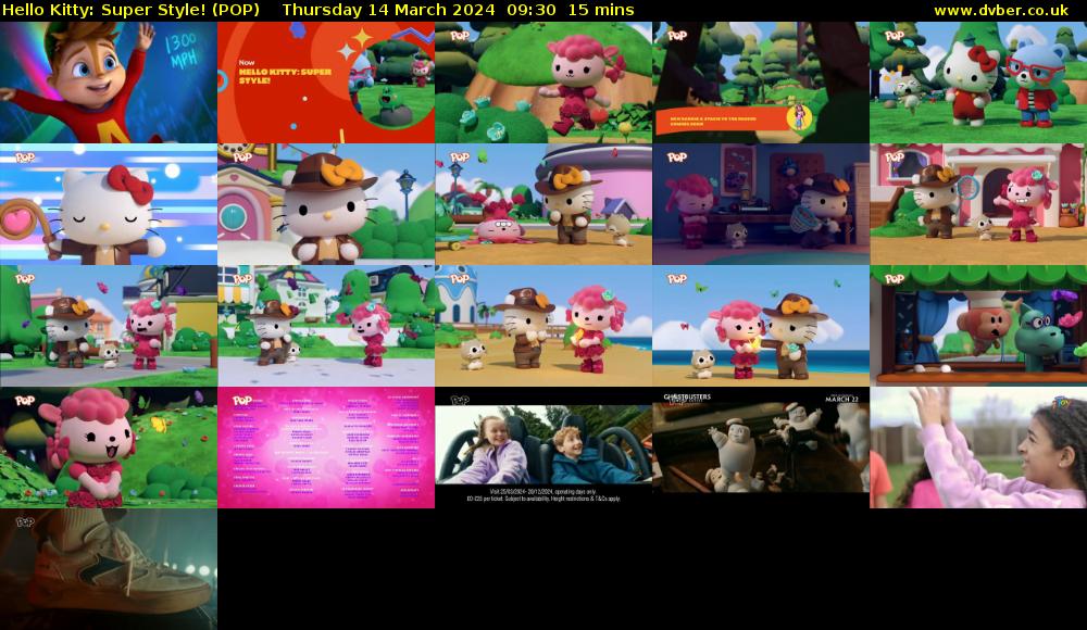 Hello Kitty: Super Style! (POP) Thursday 14 March 2024 09:30 - 09:45