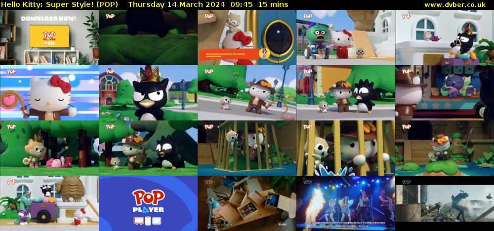 Hello Kitty: Super Style! (POP) Thursday 14 March 2024 09:45 - 10:00