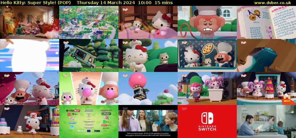 Hello Kitty: Super Style! (POP) Thursday 14 March 2024 10:00 - 10:15