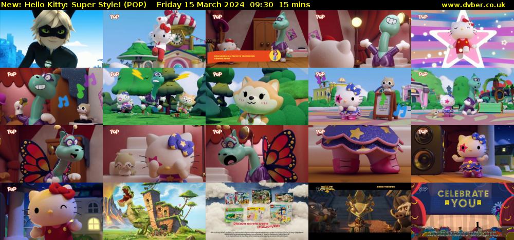 Hello Kitty: Super Style! (POP) Friday 15 March 2024 09:30 - 09:45