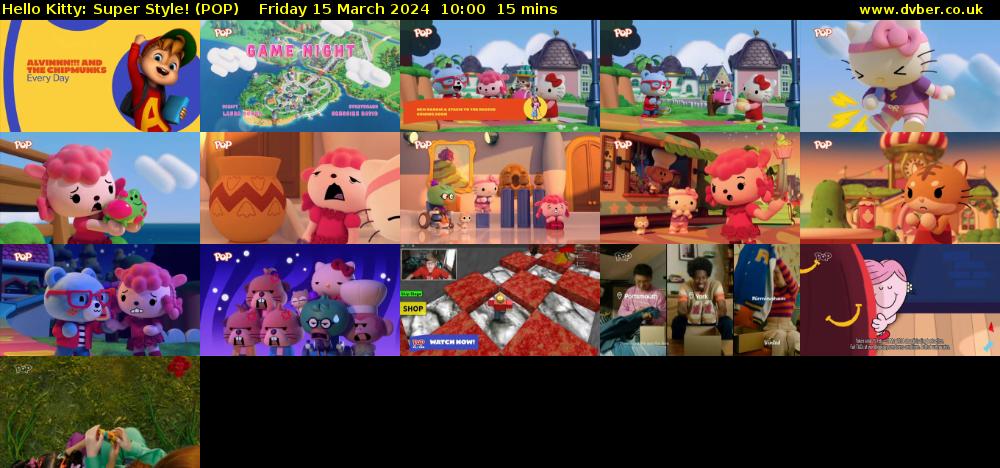 Hello Kitty: Super Style! (POP) Friday 15 March 2024 10:00 - 10:15