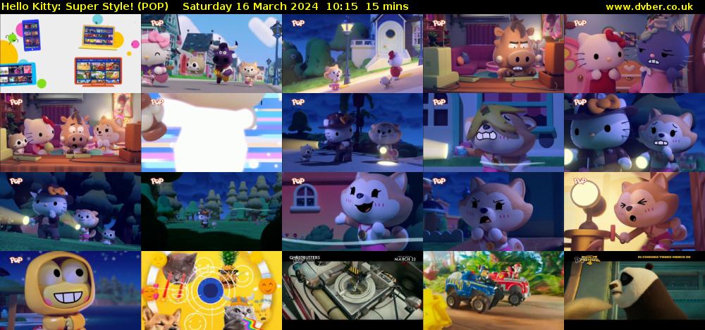 Hello Kitty: Super Style! (POP) Saturday 16 March 2024 10:15 - 10:30
