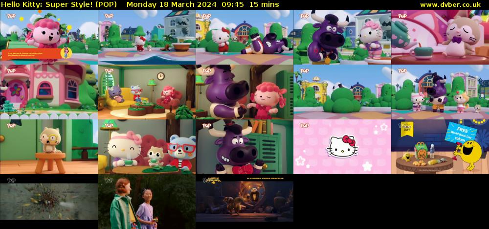 Hello Kitty: Super Style! (POP) Monday 18 March 2024 09:45 - 10:00