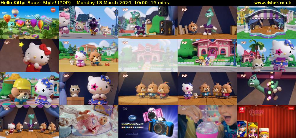 Hello Kitty: Super Style! (POP) Monday 18 March 2024 10:00 - 10:15