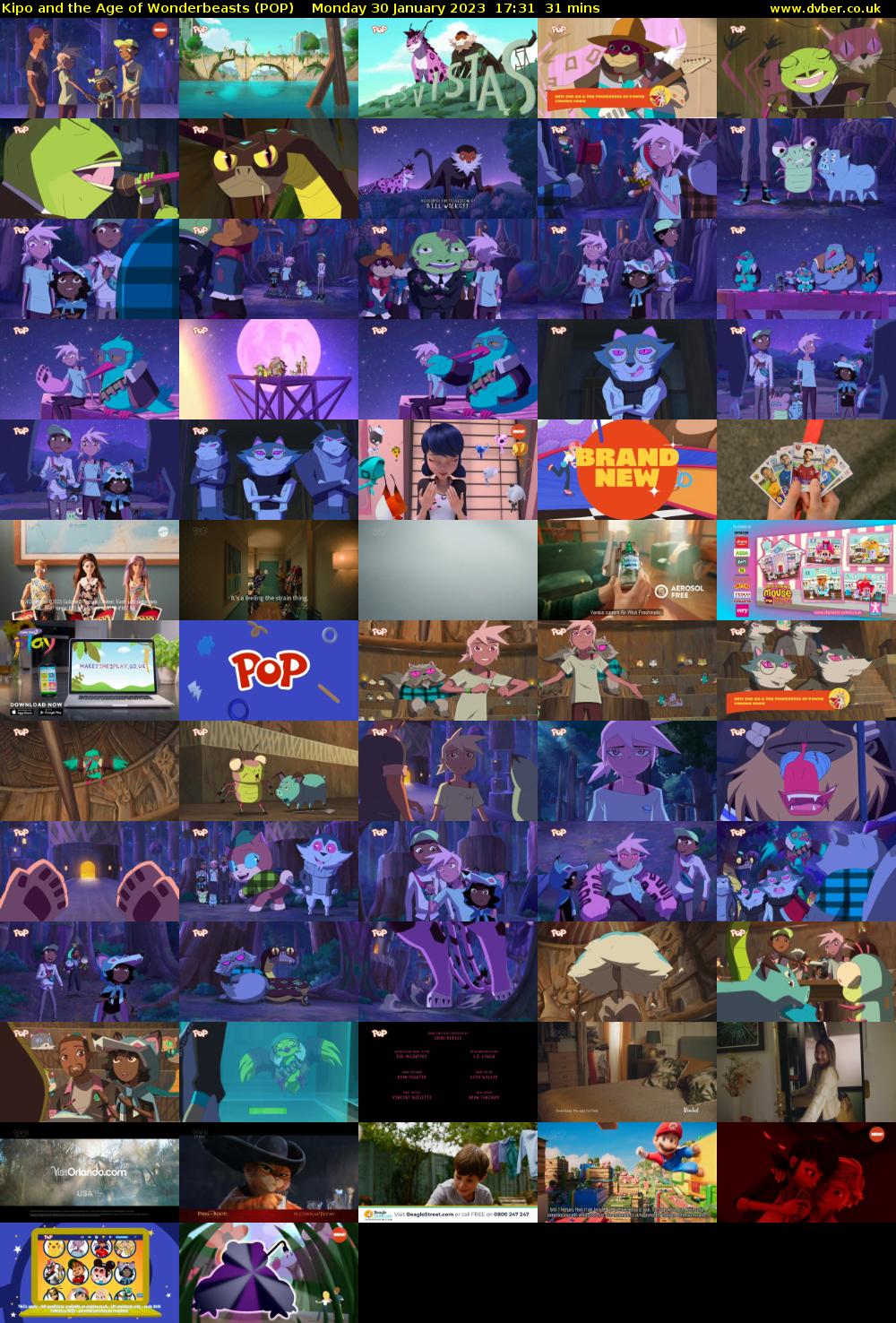 Kipo and the Age of Wonderbeasts (POP) Monday 30 January 2023 17:31 - 18:02