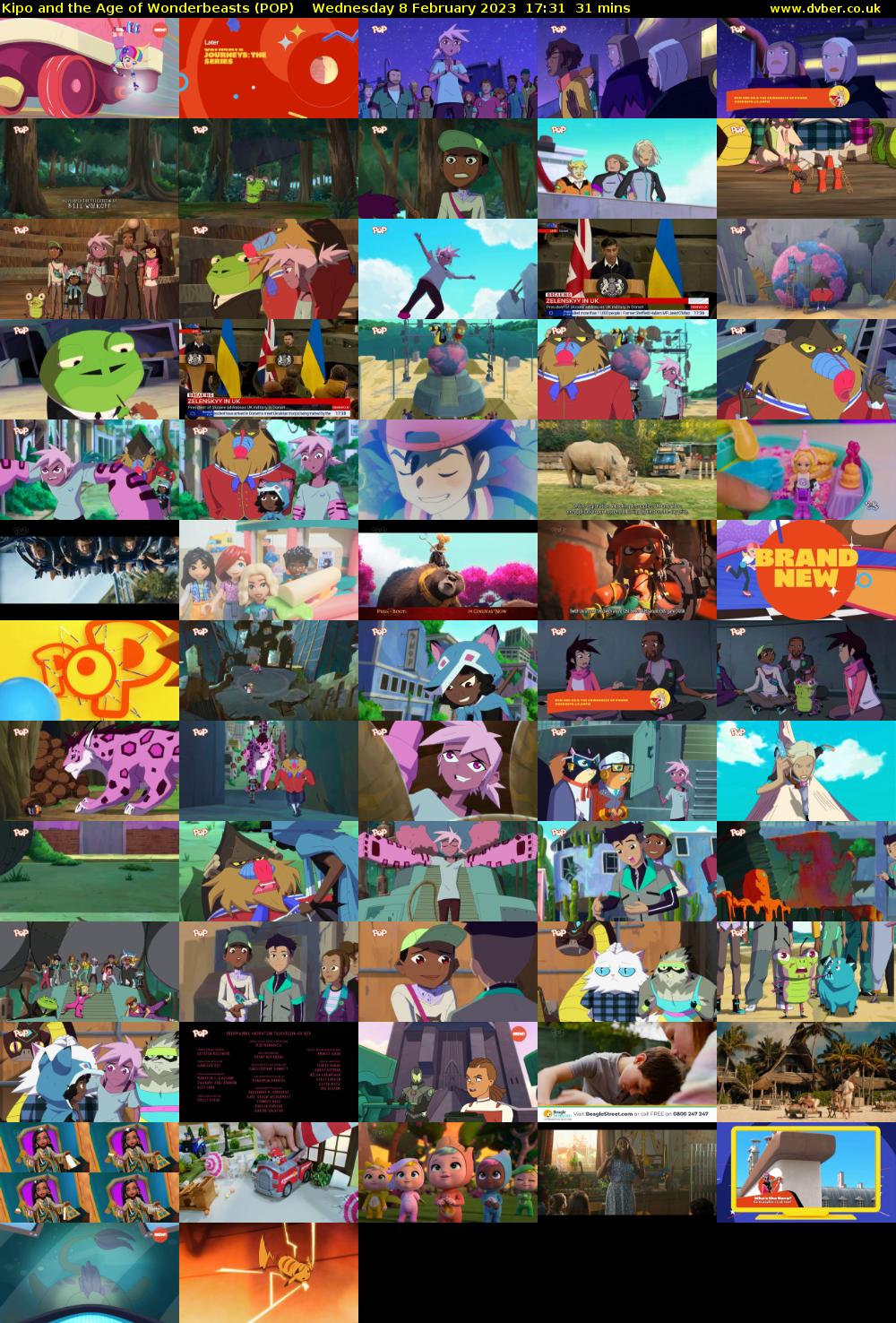 Kipo and the Age of Wonderbeasts (POP) Wednesday 8 February 2023 17:31 - 18:02
