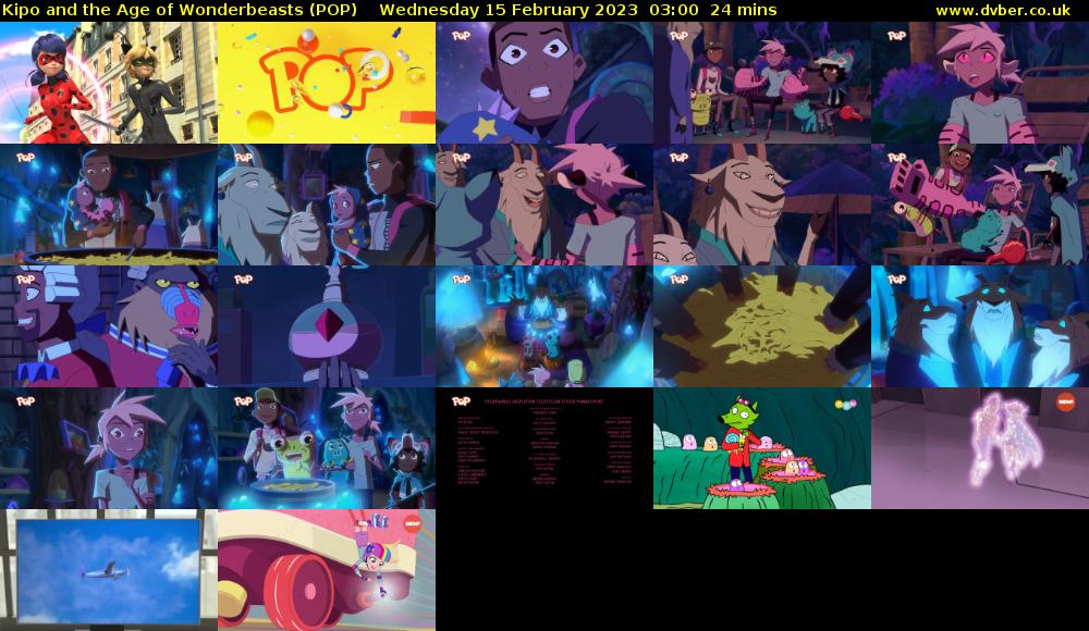 Kipo and the Age of Wonderbeasts (POP) Wednesday 15 February 2023 03:00 - 03:24