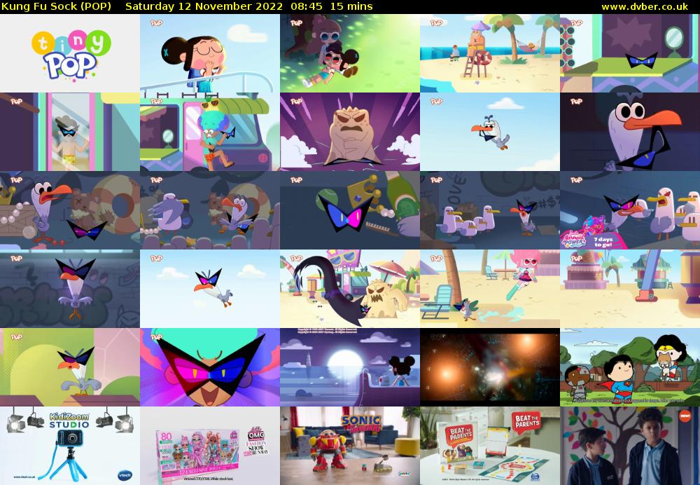 Kung Fu Sock (POP) Saturday 12 November 2022 08:45 - 09:00