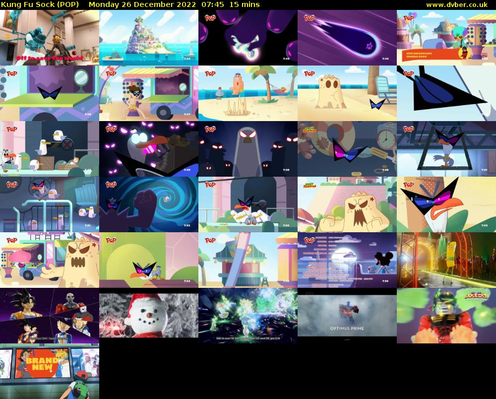 Kung Fu Sock (POP) Monday 26 December 2022 07:45 - 08:00