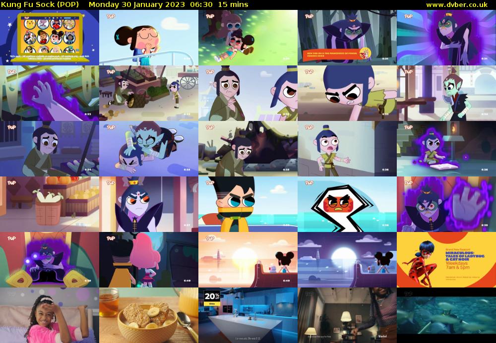 Kung Fu Sock (POP) Monday 30 January 2023 06:30 - 06:45