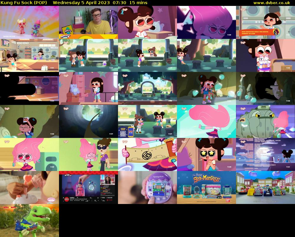 Kung Fu Sock (POP) Wednesday 5 April 2023 07:30 - 07:45