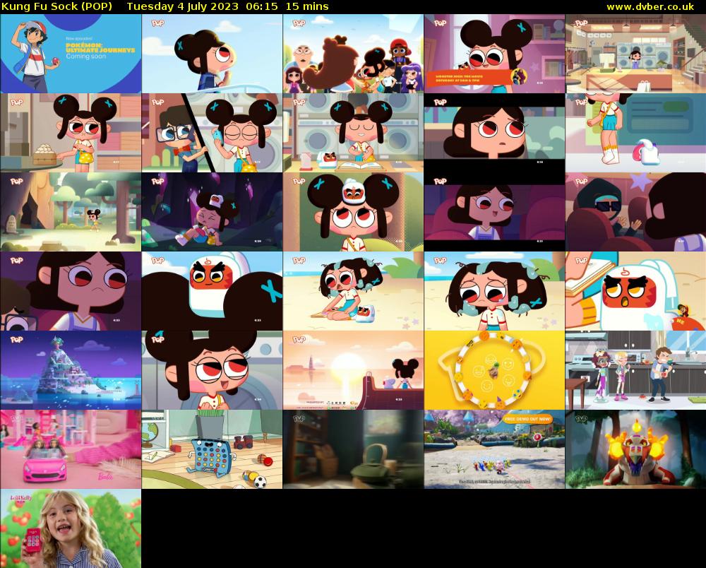 Kung Fu Sock (POP) Tuesday 4 July 2023 06:15 - 06:30