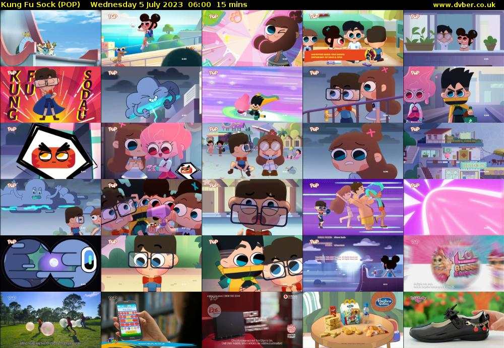 Kung Fu Sock (POP) Wednesday 5 July 2023 06:00 - 06:15
