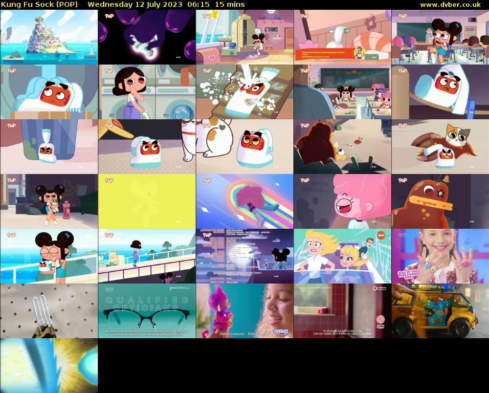 Kung Fu Sock (POP) Wednesday 12 July 2023 06:15 - 06:30