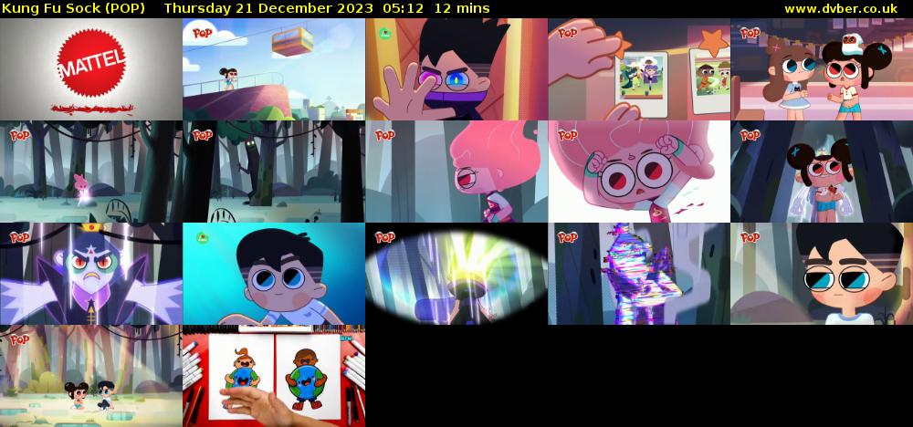 Kung Fu Sock (POP) Thursday 21 December 2023 05:12 - 05:24