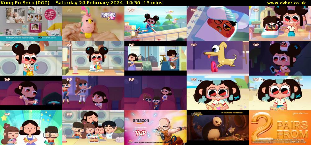 Kung Fu Sock (POP) Saturday 24 February 2024 14:30 - 14:45