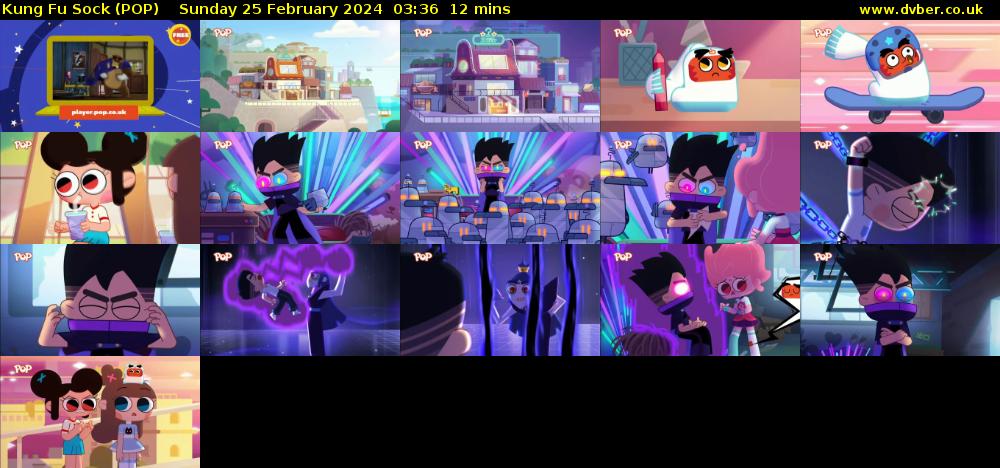 Kung Fu Sock (POP) Sunday 25 February 2024 03:36 - 03:48