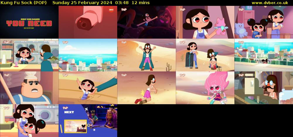 Kung Fu Sock (POP) Sunday 25 February 2024 03:48 - 04:00