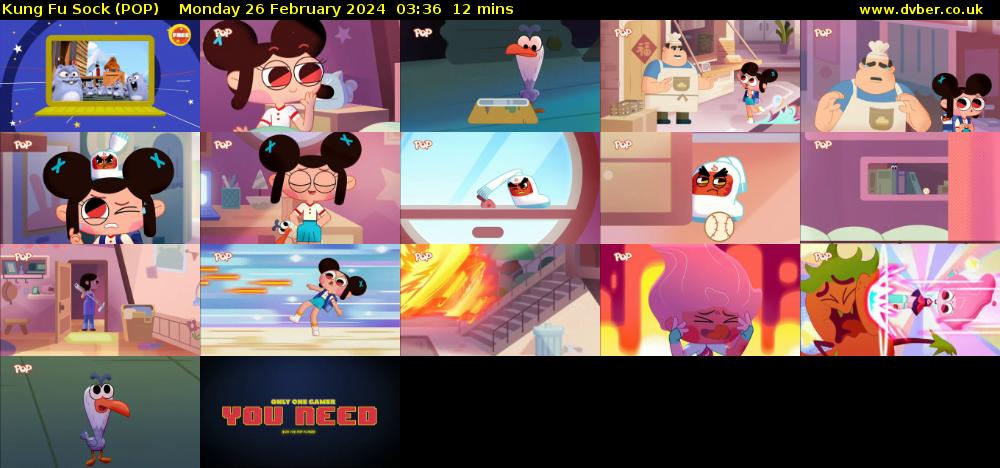 Kung Fu Sock (POP) Monday 26 February 2024 03:36 - 03:48