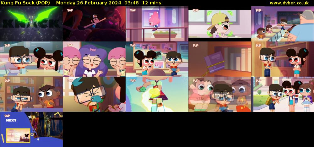 Kung Fu Sock (POP) Monday 26 February 2024 03:48 - 04:00