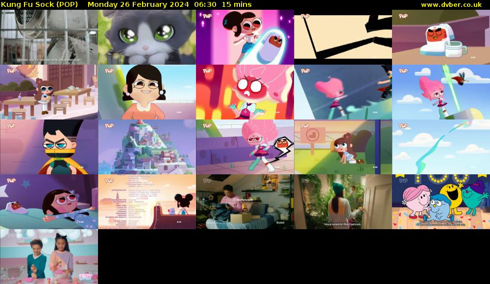Kung Fu Sock (POP) Monday 26 February 2024 06:30 - 06:45