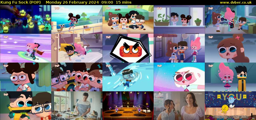 Kung Fu Sock (POP) Monday 26 February 2024 09:00 - 09:15