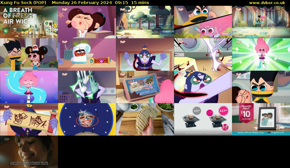 Kung Fu Sock (POP) Monday 26 February 2024 09:15 - 09:30