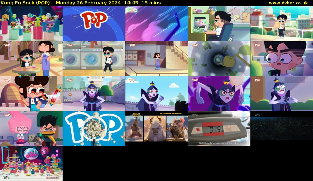 Kung Fu Sock (POP) Monday 26 February 2024 14:45 - 15:00
