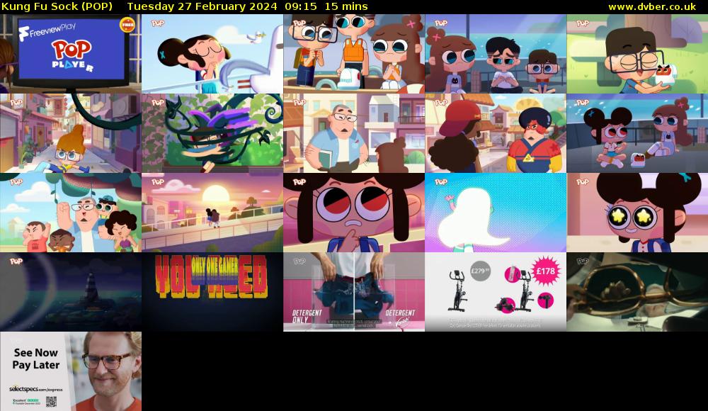Kung Fu Sock (POP) Tuesday 27 February 2024 09:15 - 09:30