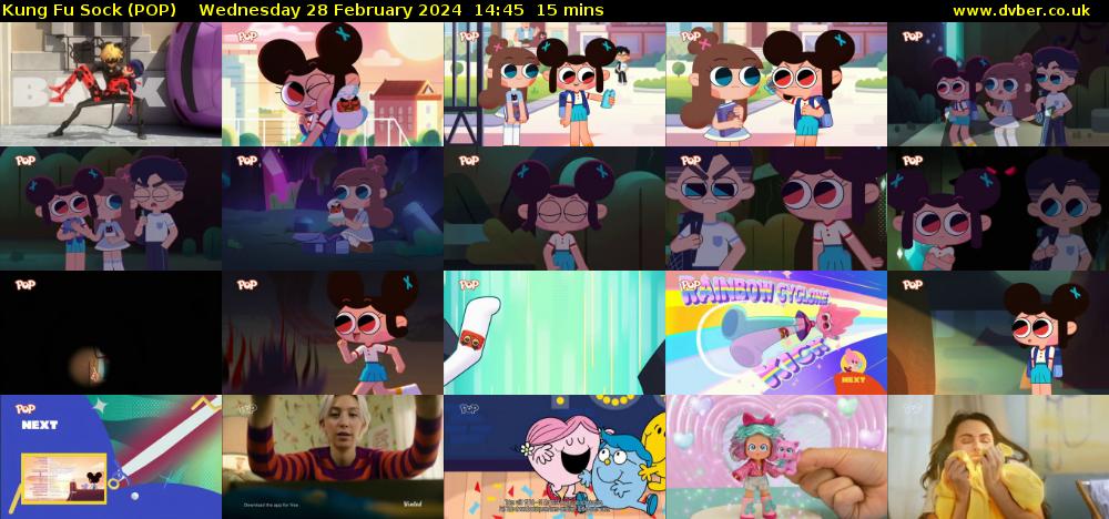 Kung Fu Sock (POP) Wednesday 28 February 2024 14:45 - 15:00