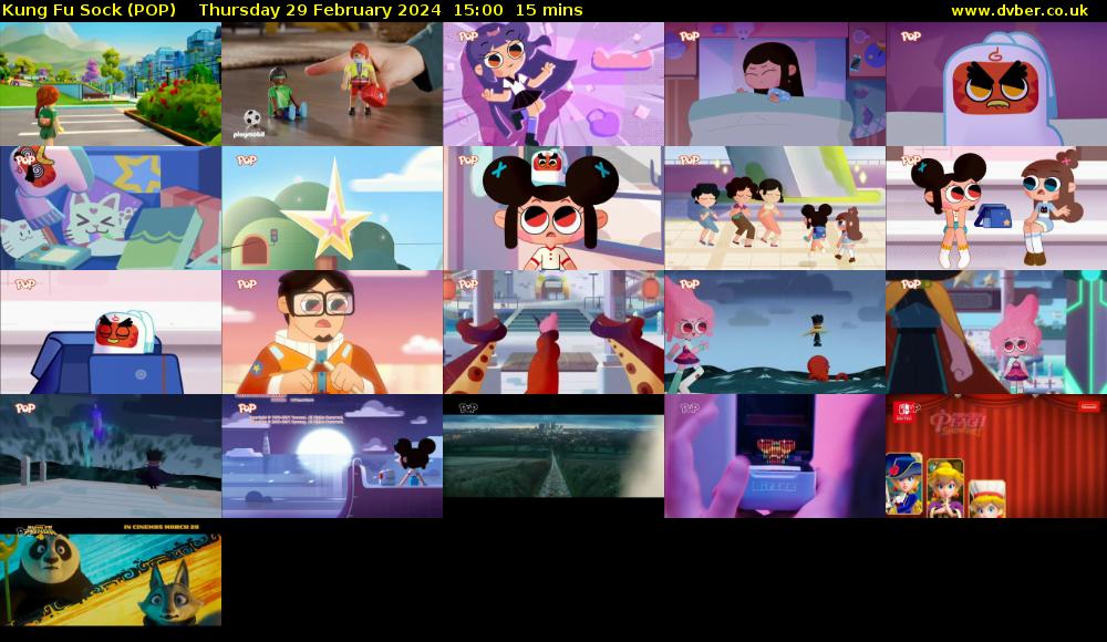 Kung Fu Sock (POP) Thursday 29 February 2024 15:00 - 15:15