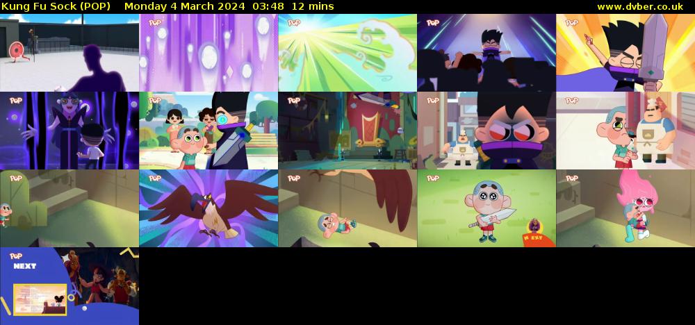 Kung Fu Sock (POP) Monday 4 March 2024 03:48 - 04:00