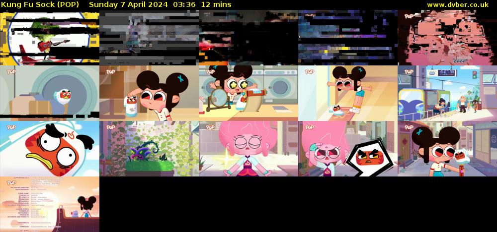 Kung Fu Sock (POP) Sunday 7 April 2024 03:36 - 03:48