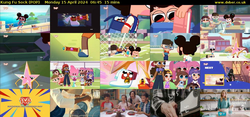 Kung Fu Sock (POP) Monday 15 April 2024 06:45 - 07:00