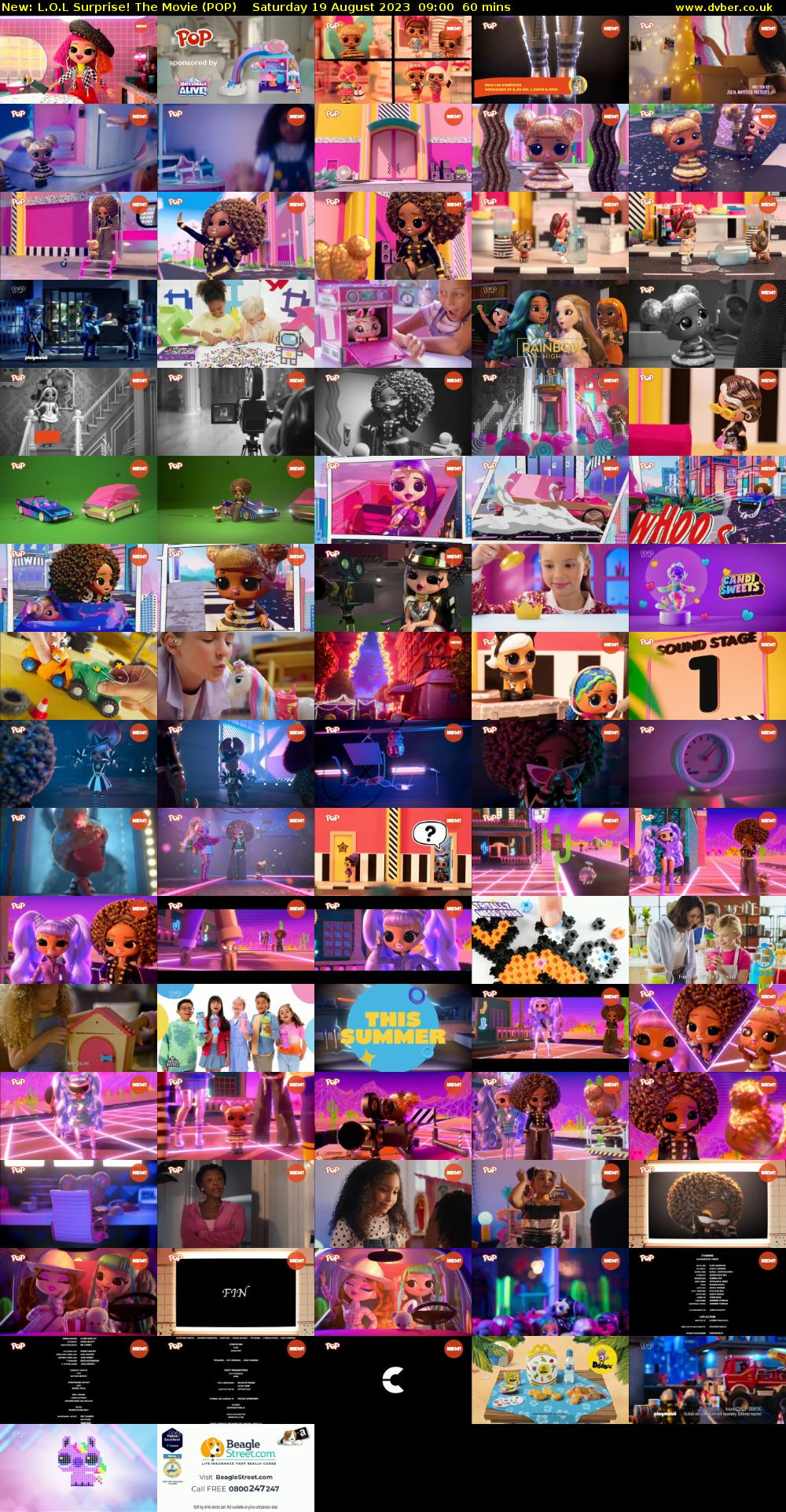 L.O.L Surprise! The Movie (POP) Saturday 19 August 2023 09:00 - 10:00