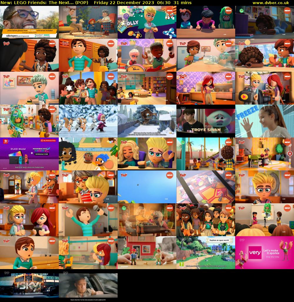 LEGO Friends: The Next... (POP) Friday 22 December 2023 06:30 - 07:01