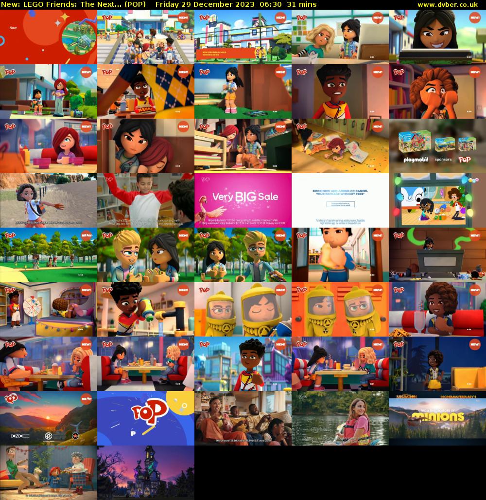LEGO Friends: The Next... (POP) Friday 29 December 2023 06:30 - 07:01