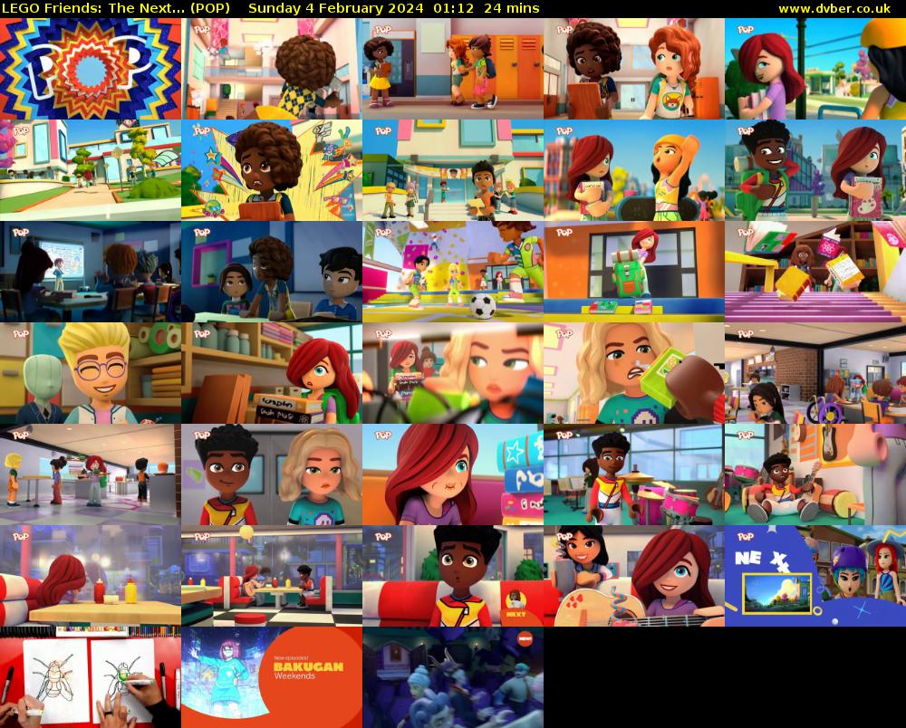LEGO Friends: The Next... (POP) Sunday 4 February 2024 01:12 - 01:36